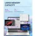 thumbnail image 5 of HP 2025 Updated 15.6" 250 G10 FHD Business Laptop, Intel 10 Core i7-1355U, 16GB RAM | 1TB SSD, WiFi 6, Bluetooth 5.3, Windows 11 Pro, Sliver, 5 of 7