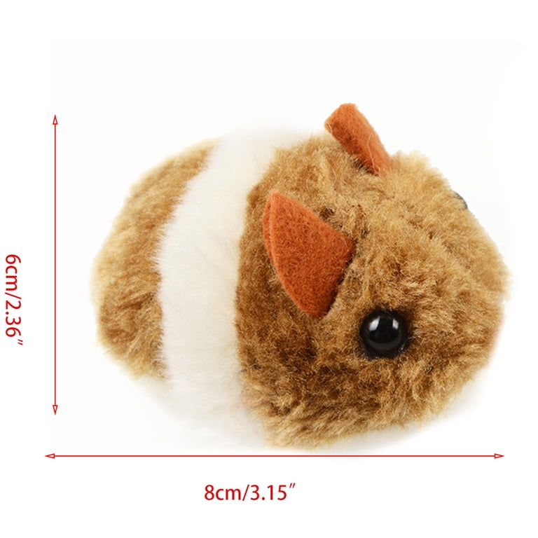 Pull String Mouse Vibrating Movable Interactive Toy Fluffy Plush Mice for  Cats Kitten Pets - Walmart.com