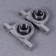 thumbnail image 3 of 2 piezas de cojinetes de brida para cinturón de seguridad vertical, 20 mm de diámetro interior, KP004, aleación de zinc (plata), 3 of 8