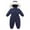 Navy, variant on Baby Girls Snow Suits Warm Romper Coat for Infant Thermal Coat Long Sleeve Windproof Boy Newborn Clothes 2-3 Years