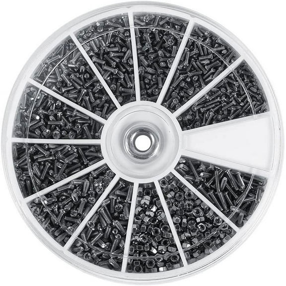 600PCS Assorted 304 Stainless Steel Phillips Bolts with Countersunk Heads & Hex Nuts, Premium Round Screw Set Whataatahia