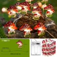 thumbnail image 2 of BINGLI Mushroom Decor String Light Cottagecore Room Decor 3.28FT 10 LED Cute Fairy Light Battery Operated Mushroom Decorations Lights for Christmas Bedroom Dorm Party Wedding Patio, 2 of 6