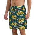 thumbnail image 2 of Naloa Sunflowers Men's Beach Shorts, Surfing shorts, Swim trunks, Quick Dry Swim Trunks for Surfing Beach Fun - 3X-Large, 2 of 9