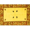 thumbnail image 1 of Ahgly Company Indoor Rectangle Oriental Yellow Modern Area Rugs, 3' x 5', 1 of 4