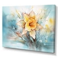 thumbnail image 2 of DESIGN ART Designart "Golden Daffodils Elegance Iv" Floral Daffodil Canvas Prints 40 in. wide x 30 in. high, 2 of 5