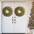 thumbnail image 5 of Januofit 26'' Large Fall Wreath for Front Door, Porch, Window- Artificial Boxwood Leaves Outdoor Autumn Wreath for Home, Farmhouse Wall Thanksgiving Day Harvest Festival Decor, 5 of 6