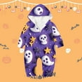 thumbnail image 2 of oqasdz Halloween Family Matching Outfits Hooded Jumpsuits for Toddler Baby Home Wear for Family Bonding Adorable Casual Cozy Comfort, 2 of 3