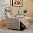 thumbnail image 3 of Bowery Hill Polyester/PU Manual Swivel Glider Recliner in Linen Brown, 3 of 4