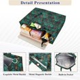 thumbnail image 3 of FORMRS Womens Corduroy Tote Bag Crossbody Shoulder Purse Handbag with Detachable Strap, Green Art Abstract Pattern, 3 of 7