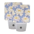 thumbnail image 7 of WOBOGO A Seamless Pattern Of Water Lilies LED Night Light 2 Pcs Set 0.5 Watt Wall Plug in Dusk to Dawn Automatic Switch Soft White Light, 7 of 7