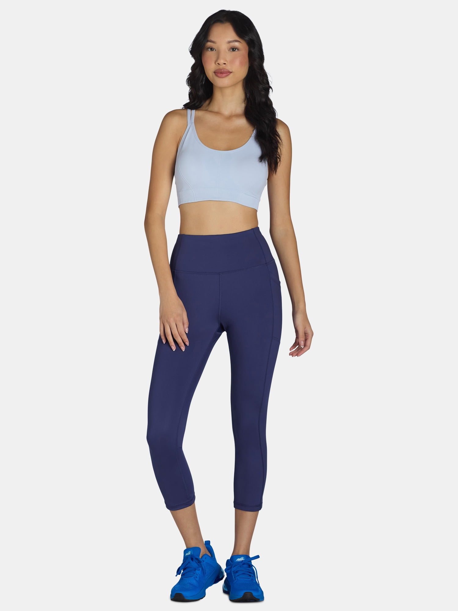 Avia Women's Capri Leggings with Side Pockets, Sizes XS-XXL