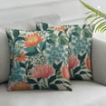 thumbnail image 2 of WERPE  Chinoiserie Floral Pillow Covers  Colorful Flower Decorative Throw Pillow 2pcs Square Farmhouse Outdoor Cushion Cover Decor for Couch Home Sofa, 2 of 6