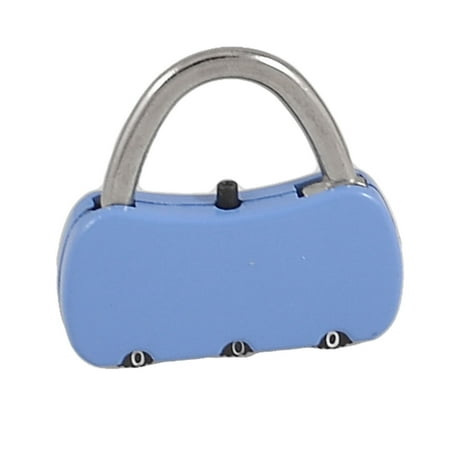 3.8cm x 3.6cm x 0.7cm 3 Digits Padlock 4 Pack Resettable Handbag Shape Travel Code Lock