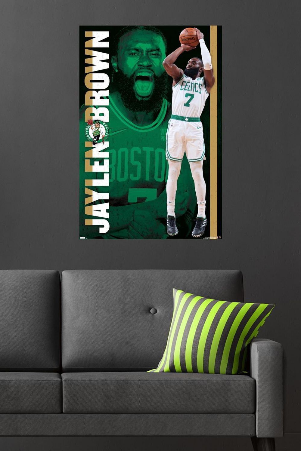 NBA Boston Celtics - Jaylen Brown 21 Wall Poster, 22.375" x 34"
