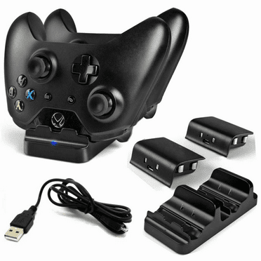 Xbox One Charger Dual Dock Charging Station Base With Two Rechargeable Batteries And Usb Cable For Xbox One Wireless Controller Walmart Com