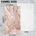 thumbnail image 2 of Hand Towels Set of 2 Gold Marble Hand Towels for Bathroom Soft Absorbent Decorative Hand Bath Towels Dish Towels for Kitchen Sports Gym Yoga Home Decor 14 x 28 in, 2 of 6