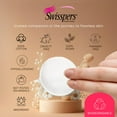 thumbnail image 3 of Swisspers Premium Cotton Rounds - 100 Count (Pack of 6) - 100% Pure Cotton - Soft, Absorbent, Hypoallergenic Pads for Makeup Removal, Skincare, Baby Care and Facial Cleansing - Lint Free C42, 3 of 3