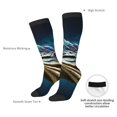 thumbnail image 4 of Naloa Starry Sky Colorful Crocodile Thigh High Socks Extra Long Stretchy Sock Women Over Knee High Opaque Stocking Daily Wear, 4 of 6