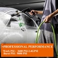 thumbnail image 5 of iMeshbean 50FT Pressure Washer Flexible Hose for Power Washer–3600 PSI Kink Resistant Pressure Washing Extension Hose–Electric Power Wash Hose for Replacement–For M22-14mm&15mm Double O-ring Fittings, 5 of 11