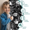 thumbnail image 3 of Blackout Kids Curtains,Halloween Ghosts and Skulls in Spider Webs Childrens Insulated Curtains Set Of 2,Bedroom Essentials,Toddler Room Decor 52"x84", 3 of 5