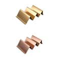 thumbnail image 1 of Soporte para tacos de acero inoxidable (paquete de 2) para restaurantes mexicanos oro rosa y oro, 1 of 9
