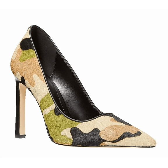 Michael Michael Kors Amara Camouflage Print Calf Hair Pump Heel (Olive, US Footwear Size System, Adult, Women, Numeric, Medium, 6)