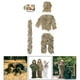 thumbnail image 4 of Conjunto de uniforme invisible para Ghillie Suit Cola Ropa de camuflaje 3D Woodland 140~160CM, 4 of 8