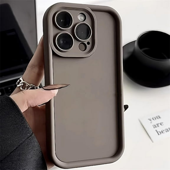 Solid Candy Color Case for iPhone 14 Pro Max Matte Soft Silicone Shockproof ( Full Camera Protection ) Cases Cover (NAI ka,for iPhone 14 Pro Max)