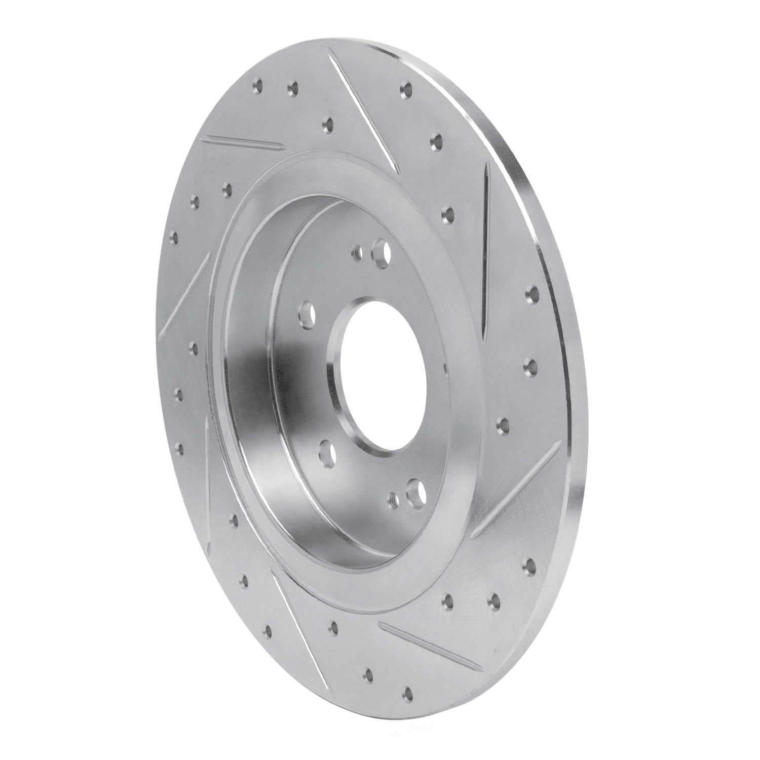 Dynamic Friction Company 631-03060L DFC Brake Rotor - Drilled And Slotted - Silver