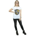 thumbnail image 4 of Harry Potter Womens Hufflepuff Crest Flat Cotton T-Shirt, 4 of 5