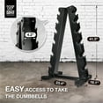thumbnail image 2 of WF Athletic Supply Heavy Duty A-Frame Dumbbell Storage Rack, Steel Dumbbell Holder, Dumbbell Stand & Weight Racks for Home Gym Dumbbell Storage, RACK ONLY, Sizes Option Available, 2 of 6