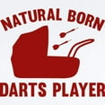 thumbnail image 2 of CafePress - Natural Born Darts Player Infant Bodysuit - Baby Light Bodysuit, Size Newborn - 24 Months, 2 of 4