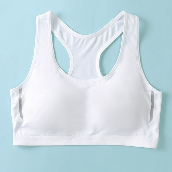 Girls Underwear Comfortable Sports Bras for Active Teens Breathable Workout Tank Tops Athletic Camisoles for Girls 9-18 Years Seamless Soft Stretch Design