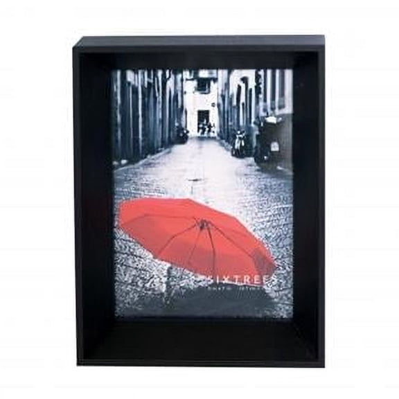 Sixtrees WD17757 5 x 7 in. Stark Black Frame