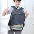 thumbnail image 6 of FORMRS Unisex School Backpack 17" Student Travel Bag with Laptop Compartment, Blue Earth, 6 of 7