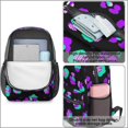 thumbnail image 4 of Green and Purple Leopard Print 17" School Backpacks for Teens,Waterproof Oxford Fabric,S-Shape Padded Straps for School,Travel,Hiking,Camping, 4 of 6