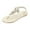 B-Beige, variant on Huesdet Dress Pump Sandals Shoes for Women Ladies Rhinestones Sequin Toe Ring Bottom Flat Heels Dressy Thongs Boho Beach Flip Flop(White,6.5)