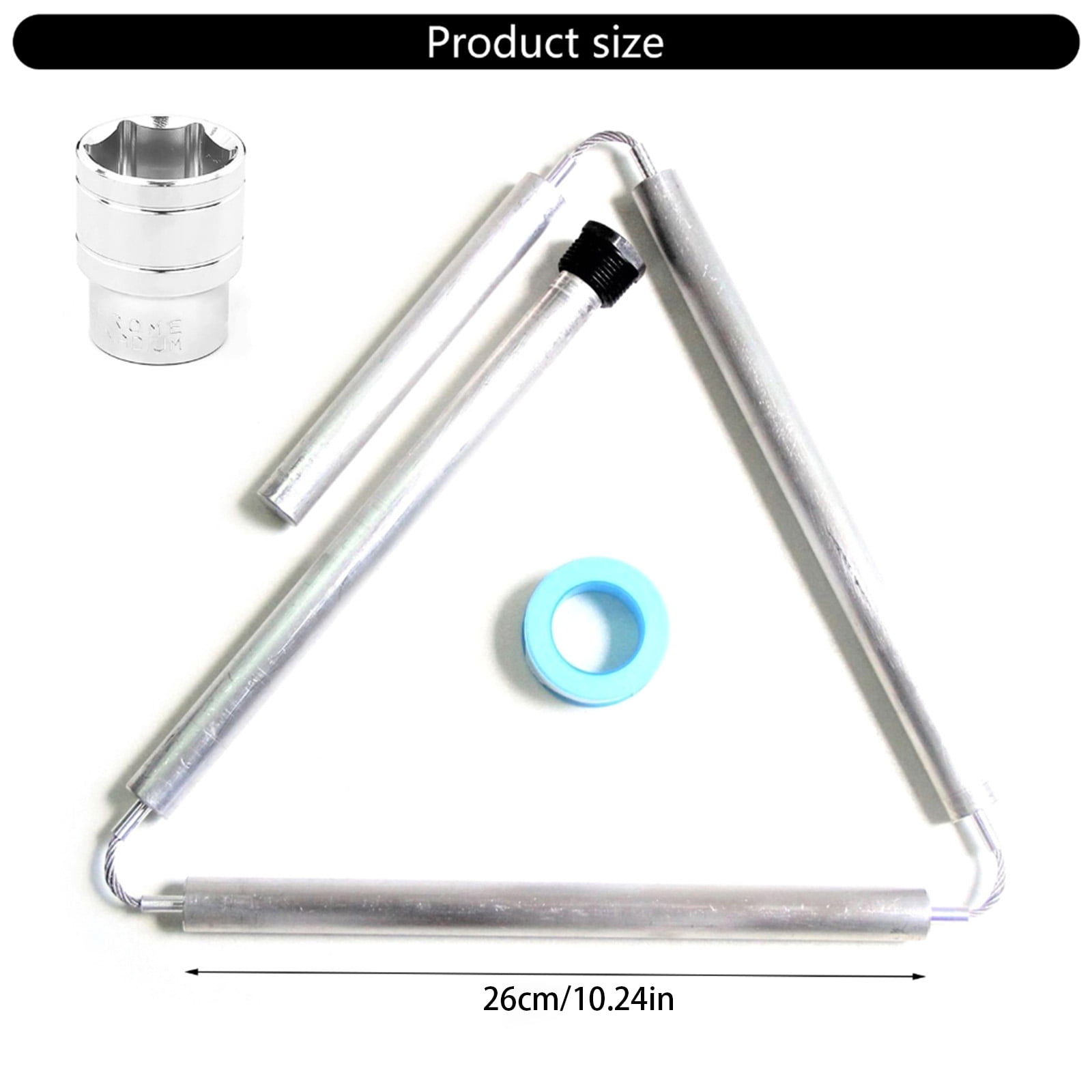 Flexible Sturdy Magnesiums Rods Bathroom Accessory for Water Heaters Anode Replacement to Prevent Odor Daily Use