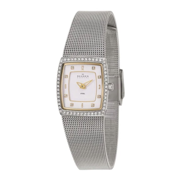 Skagen Steel Collection Women's White Dial Quartz Watch 384XSGSW1