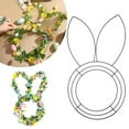 thumbnail image 2 of ZNNT Easter Wreath Frame Rabbit Egg Carrot Shape Metal Wire Form Wire Wreath Frame for DIY Easter Wreaths Garlands Home Springtime Decor _Clearance Floral Hoop Base, 2 of 7