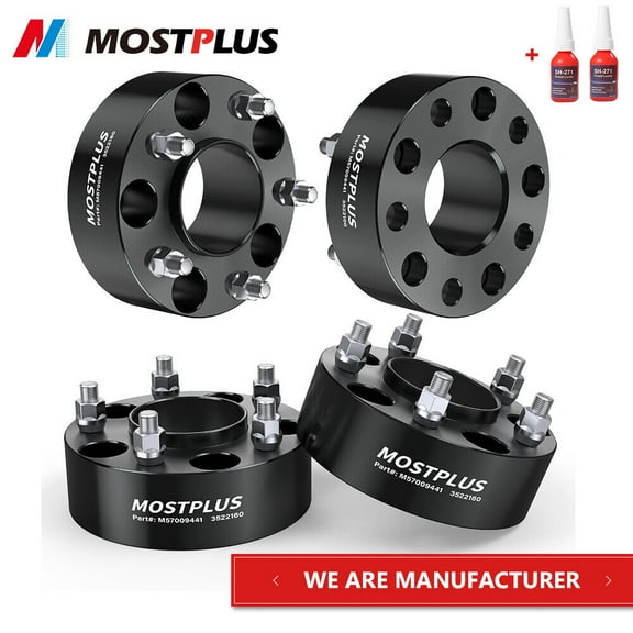 MOSTPLUS 4PCS 2" 5x5 Hubcentric Wheel Spacers for Jeep JK JKU Wrangler Grand Cherokee