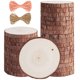 thumbnail image 1 of Rodajas de madera natural - 30 piezas Kit de madera sin terminar para manualidades Pretaladrado con agujero Círculos de madera para adornos de madera de arte Manualidades de bricolaje, 1 of 5