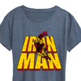 thumbnail image 3 of Marvel Iron Man - Stacked Name Oversized - Women's Short Sleeve Graphic T-Shirt, 3 of 5