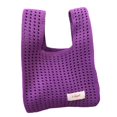 thumbnail image 1 of Bolso de hombro tejido para muñeca, bolso de compras, organizador de moda, bolso tejido para axila Púrpura jinwen Bolso de hombro para mujer, 1 of 8