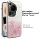 thumbnail image 3 of KADEM For Huawei Pura 70 Ultra Case Dragonfly Kickstand TPU Flowers Glitter Phone Cover - Blue, 3 of 5