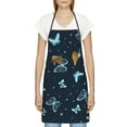 thumbnail image 3 of Pofeuu Beautiful Butterflies Print Aprons with Pockets, Cute Aprons for Kitchen, Cooking, Server, Barber, Chef Apron, 3 of 7