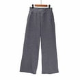 thumbnail image 4 of Girls Oversized Wide Leg Sweatpants Drawstring Kids Baggy Straight Leg Track Pants Casual Plain Pockets 06-Dark Gray XXL, 4 of 5