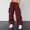 Wine4, variant on Cargo Pants for Women Military Pants Work Pants Construction Streetwear High Waisted Pants Wide Leg Gardening Pants Athletic Hiking Pants Baggy Jogging Casual Pants Baggy Pants