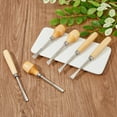 thumbnail image 4 of 6Pcs Stone Setting Tools Wood carving Hand Chisel Jewelry Stone Prong Pusher Wood Gouges Carving Tools Suitable for Professional Jewelers and DIY Enthusiasts, 4 of 7