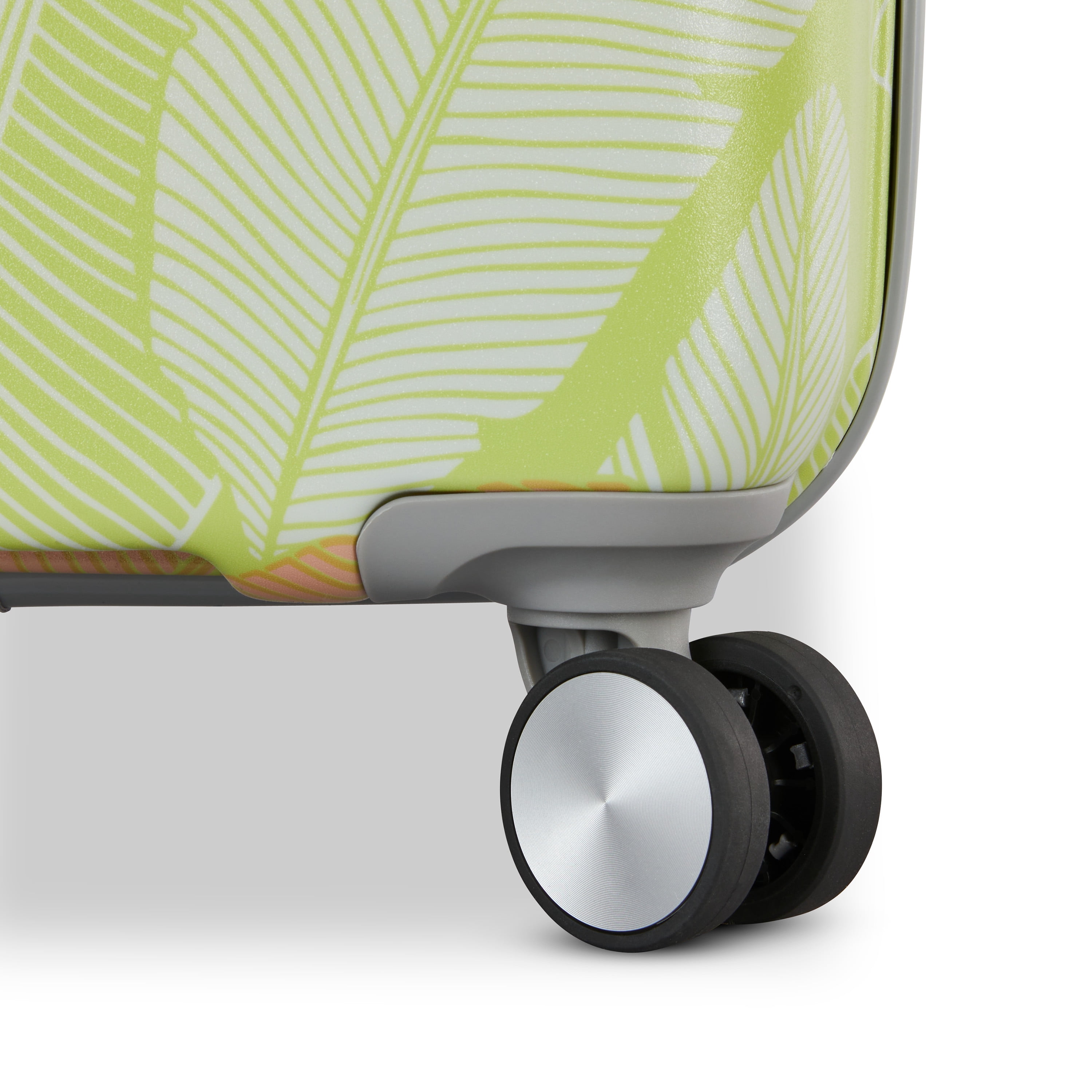 American Tourister Moonlight II 28-inch Checked Luggage with Spinner Wheels - Palm Print